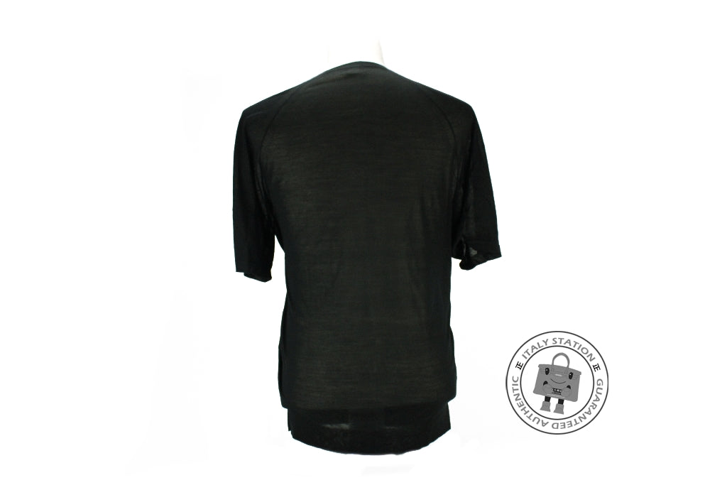 HERMES Hermes Pull Col V Maille Summer Black Cotton 38 Sweaters Bkhw | Italystation.com - Shop Now at italystation.com