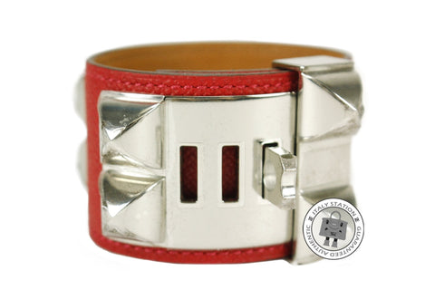 Hermes Collier DE Chien Cuff Cdc Casaque / CKQ5 Epsom Small Bracelet Phw