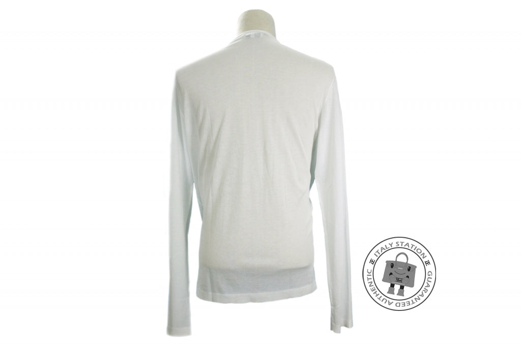 HERMES Hermes 437305HA Cheval Ombre Coton Manches Longues Blanc / 90 C | Italystation.com - Shop Now at italystation.com