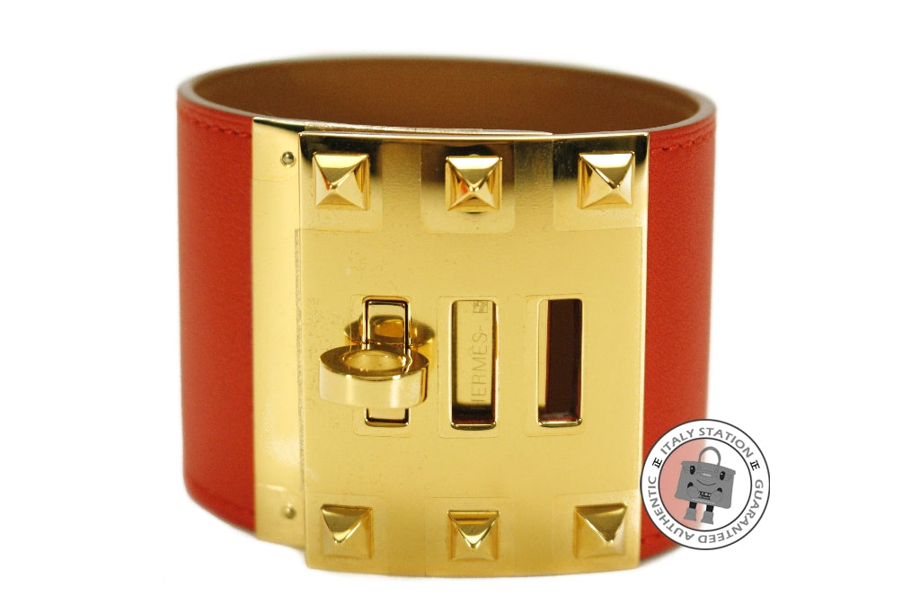 HERMES Hermes Extreme Capucine / CC9T Swift S Bracelet Ghw | Italystation.com - Shop Now at italystation.com