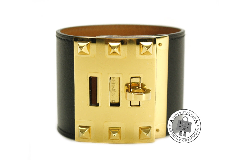 HERMES Hermes Extreme Black / CC89 Chamonix S Bracelet Ghw | Italystation.com - Shop Now at italystation.com