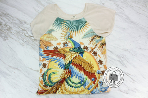 HERMES Hermes 422805DQ Top Twillaine Carre Mythiques Phoenix Twill Ble | Italystation.com - Shop Now at italystation.com
