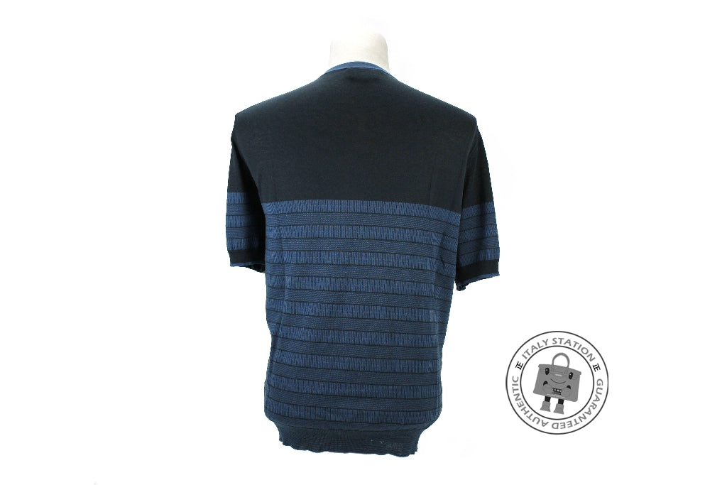 HERMES Hermes 437425HA Marine / 01 Cotton XL T-shirts | Italystation.com - Shop Now at italystation.com