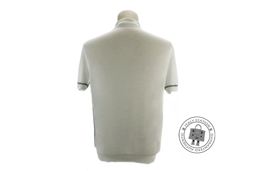 HERMES Hermes 437370HA Polo Manches Courtes Emeraude / 47 Cotton M Pol | Italystation.com - Shop Now at italystation.com