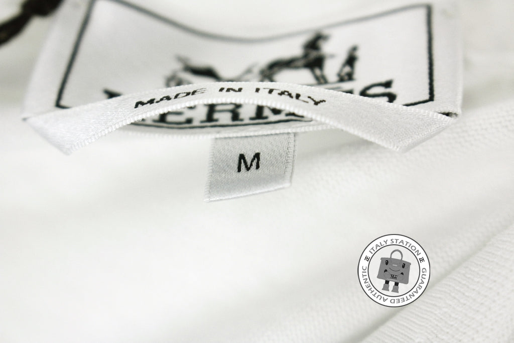HERMES Hermes 437370HA Polo Manches Courtes Emeraude / 47 Cotton M Pol | Italystation.com - Shop Now at italystation.com