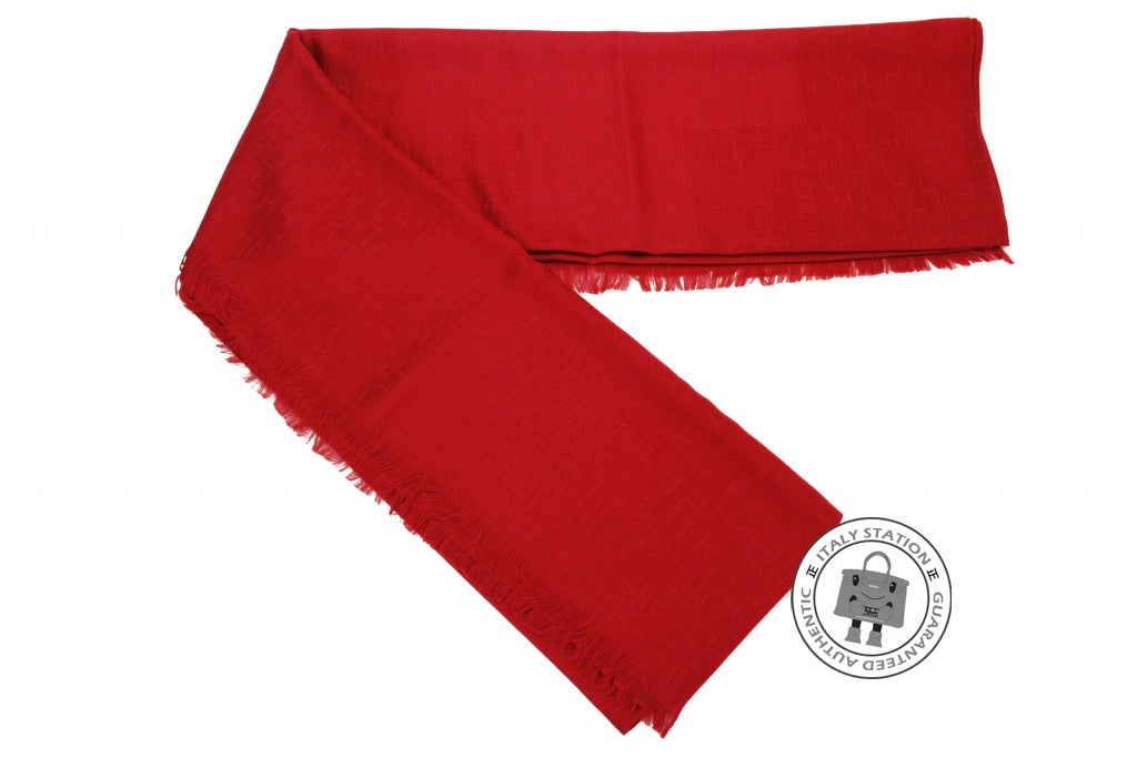 HERMES Hermes 101884M Rubis / 14 Cotton Silk & Scarf | Italystation.com - Shop Now at italystation.com
