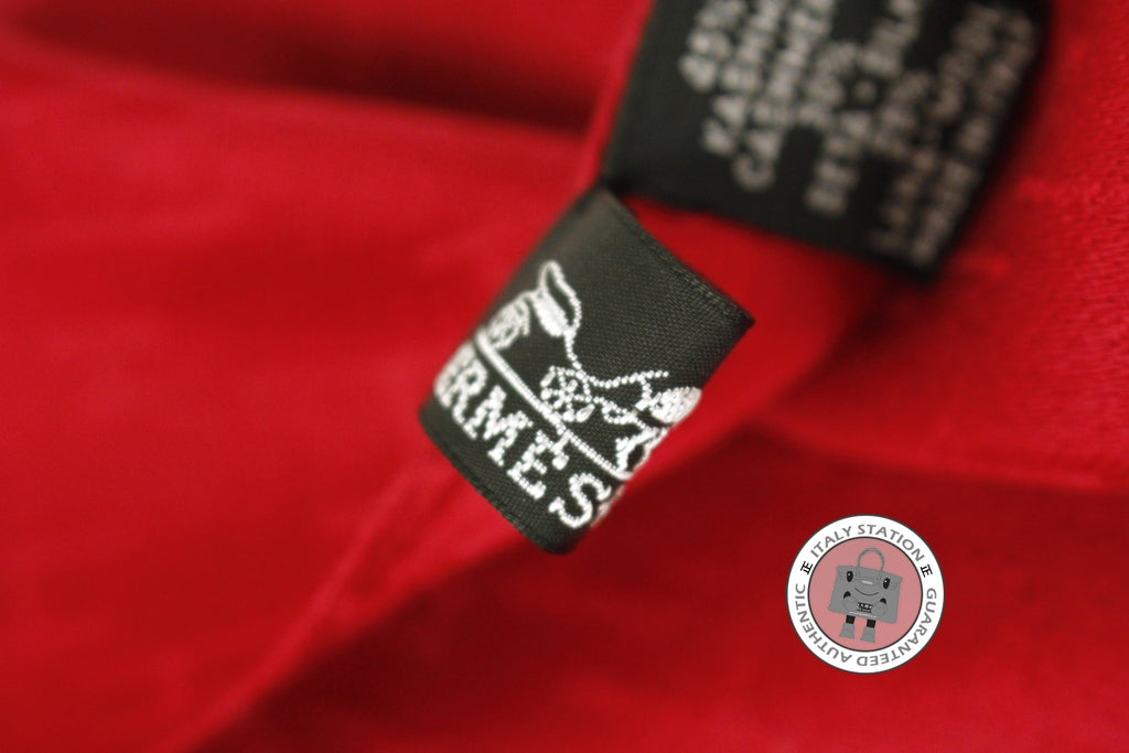 HERMES Hermes 101884M Rubis / 14 Cotton Silk & Scarf | Italystation.com - Shop Now at italystation.com