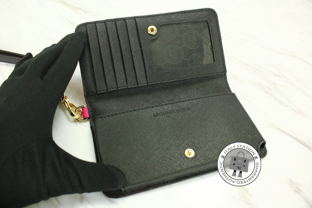 MICHAEL KORS Michael Kors 32T4GJTZ1L JS Trvl Cntr Stripe Rasp+wht+blk  | Italystation.com - Shop Now at italystation.com