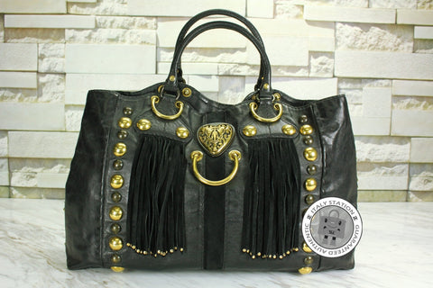 GUCCI Gucci 207301 Black Leather Tote Bag Ghw | Italystation.com - Shop Now at italystation.com