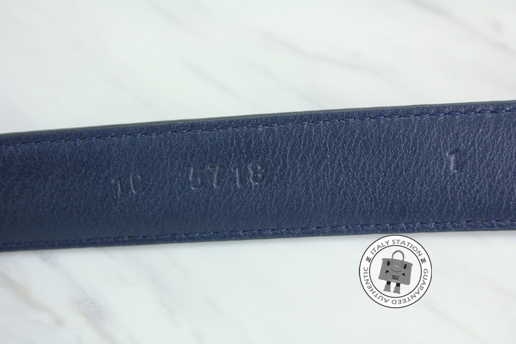 PRADA Prada 1C5718 053  Saffiano Cinture Fibbia Oro 2.5 CM Bluette / F | Italystation.com - Shop Now at italystation.com