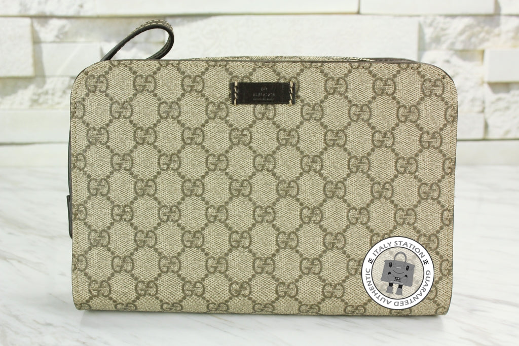 GUCCI Gucci 201755 Kgdhg Brown / 9643 Guccissima Clutch Ghw | Italystation.com - Shop Now at italystation.com