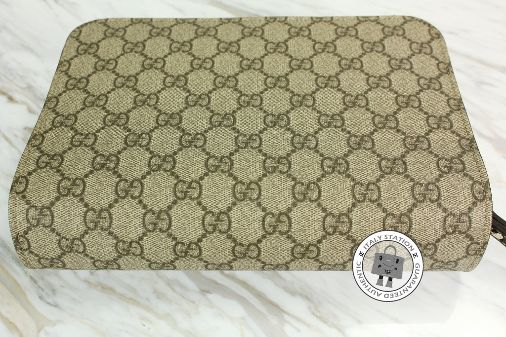 GUCCI Gucci 201755 Kgdhg Brown / 9643 Guccissima Clutch Ghw | Italystation.com - Shop Now at italystation.com