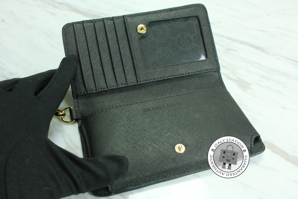 MICHAEL KORS Michael Kors 32F4GJTZ1T JS Trvl Cntr Stripe Blk+apple Cal | Italystation.com - Shop Now at italystation.com