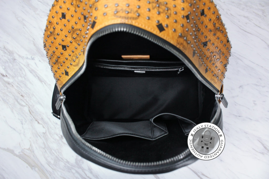 MCM Mcm Mmk 5SVE95  Stark Special  Cognac / CO001  Pvc Backpacks Ghw | Italystation.com - Shop Now at italystation.com