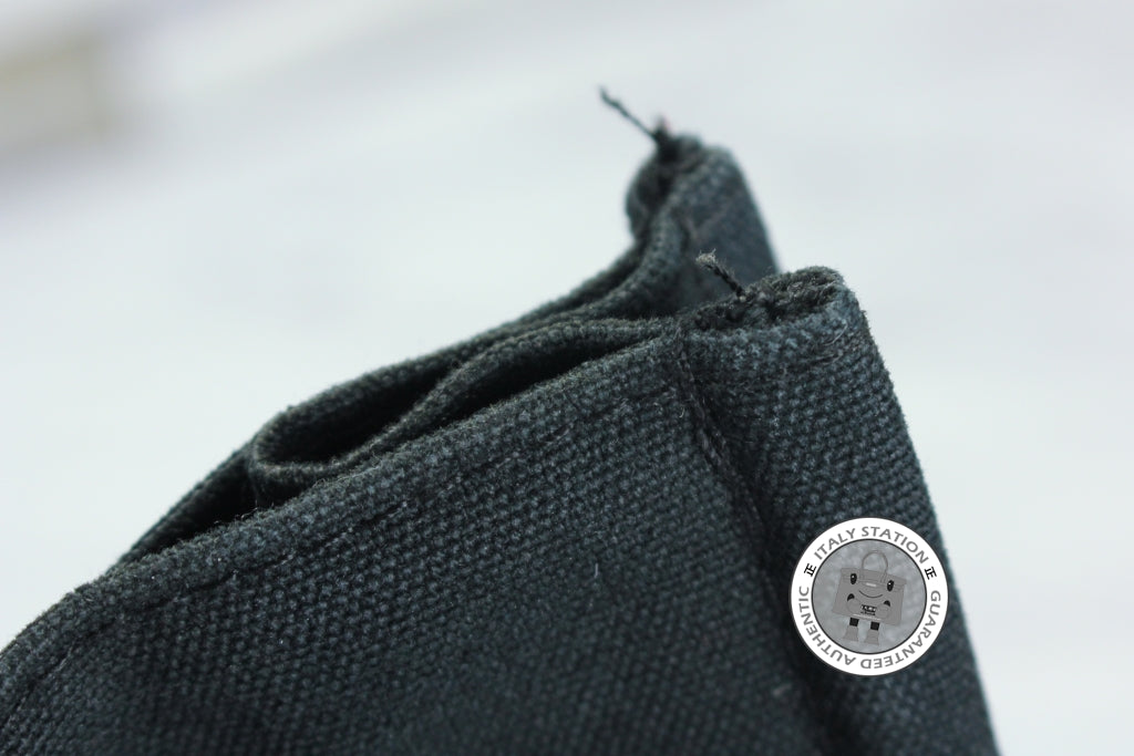 HERMES Hermes Herline Black Canvas Small Tote Bag Phw | Italystation.com - Shop Now at italystation.com
