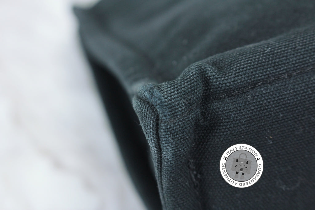 HERMES Hermes Herline Black Canvas Small Tote Bag Phw | Italystation.com - Shop Now at italystation.com
