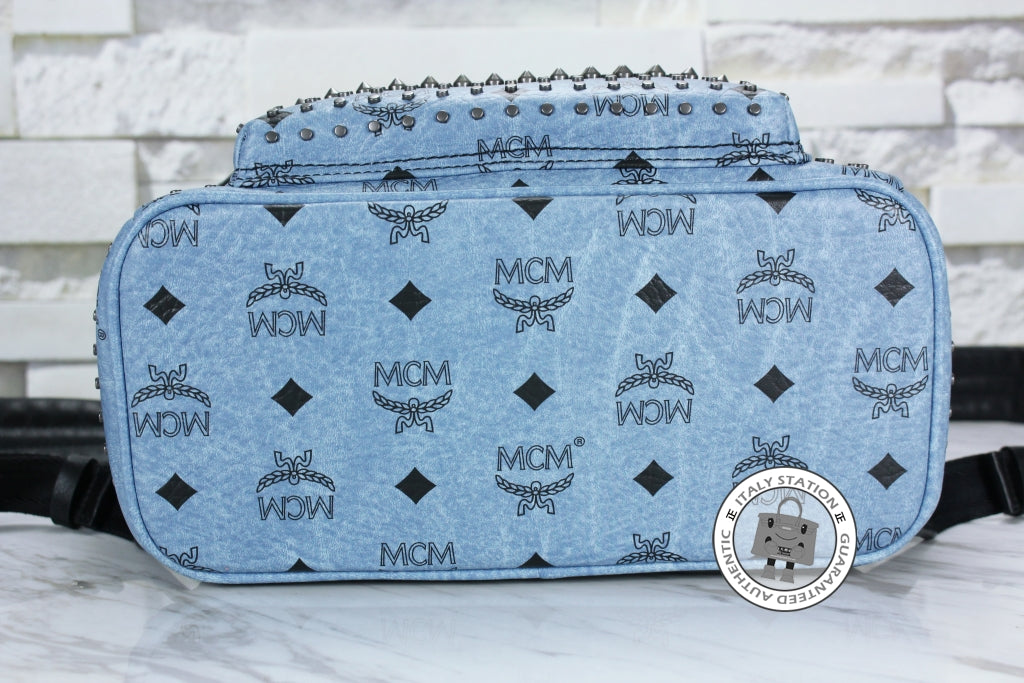 MCM Mcm Mmk 5SVE96 Stark Special Denim / LE001  Pvc Small Backpacks Sh | Italystation.com - Shop Now at italystation.com