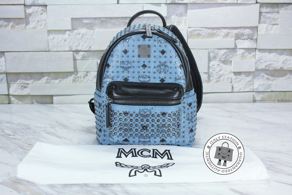 MCM Mcm Mmk 5SVE97 Stark Special Denim / LE001  Pvc Mini Backpacks Shw | Italystation.com - Shop Now at italystation.com