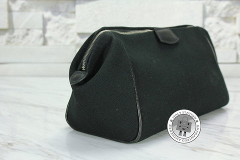 Hermes Bombay Black / CK89 Canvas Mini Clutch Phw