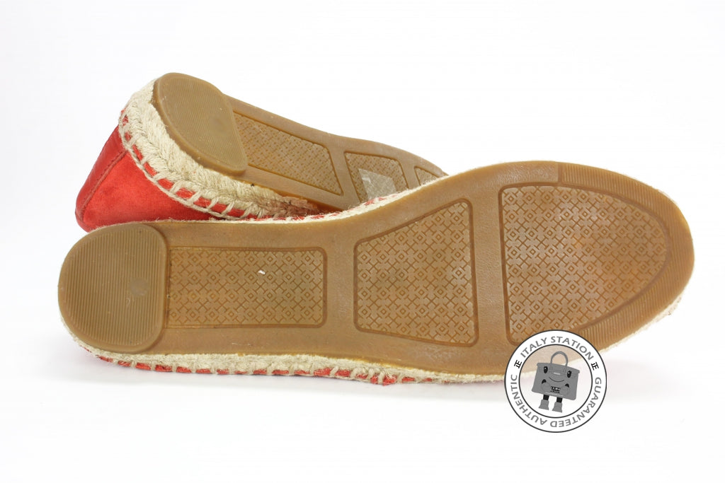 TORY BURCH Tory Burch 22158551 Kirby Suede Mini Studs Orange 7.5 Shoes | Italystation.com - Shop Now at italystation.com