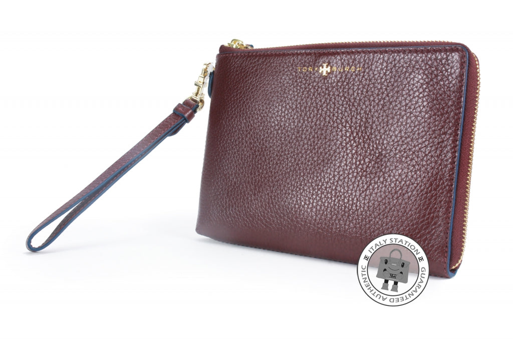 TORY BURCH Tory Burch 22159116 Brody Large Wristlet Purple Calfskin Po | Italystation.com - Shop Now at italystation.com