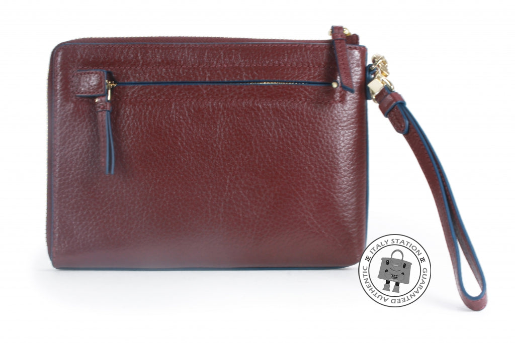 TORY BURCH Tory Burch 22159116 Brody Large Wristlet Purple Calfskin Po | Italystation.com - Shop Now at italystation.com