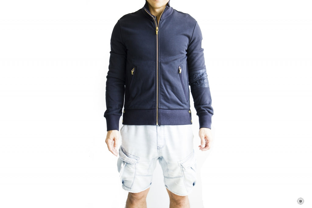 MONCLER Moncler 84067/00-80331 Zipped Cotton Jacket Blue / 778 S Jacke | Italystation.com - Shop Now at italystation.com
