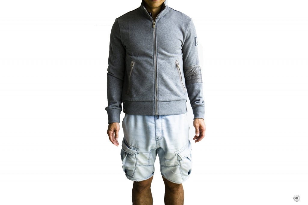 MONCLER Moncler 84067/00-80331 Zipped Cotton Jacket Grey / 983 M Jacke | Italystation.com - Shop Now at italystation.com