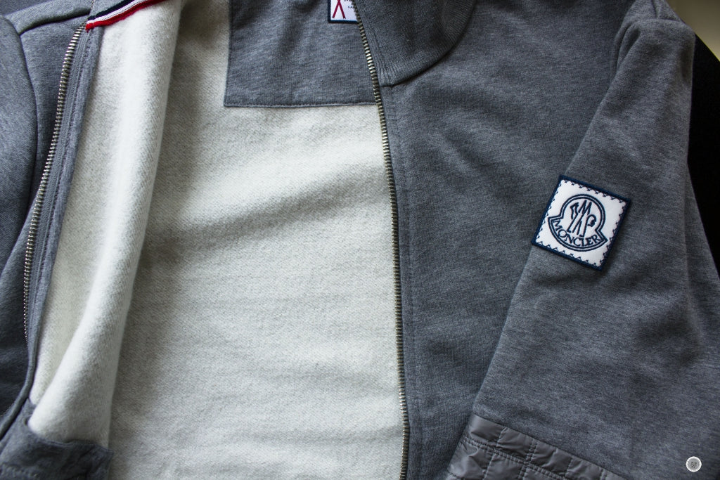MONCLER Moncler 84067/00-80331 Zipped Cotton Jacket Grey / 983 M Jacke | Italystation.com - Shop Now at italystation.com