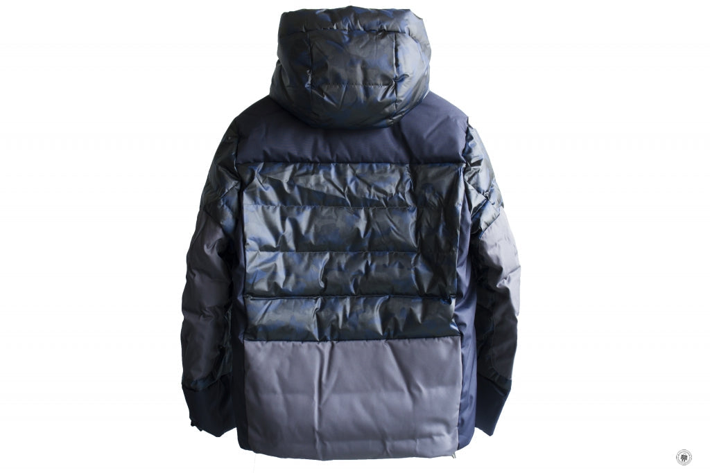 MONCLER Moncler 41853-57623 Kander Nylon Camo Down Ski Jacket Blue Cam | Italystation.com - Shop Now at italystation.com