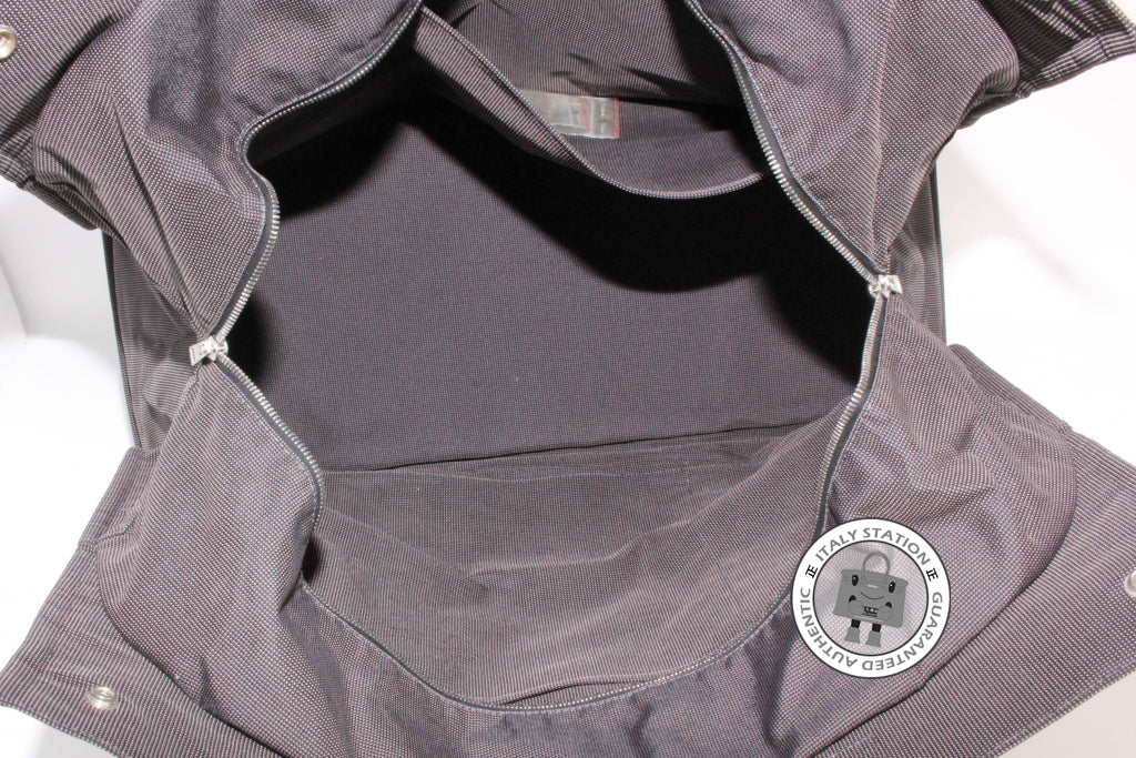 HERMES Hermes Herline Grey Canvas XL Shoulder Bags Phw | Italystation.com - Shop Now at italystation.com