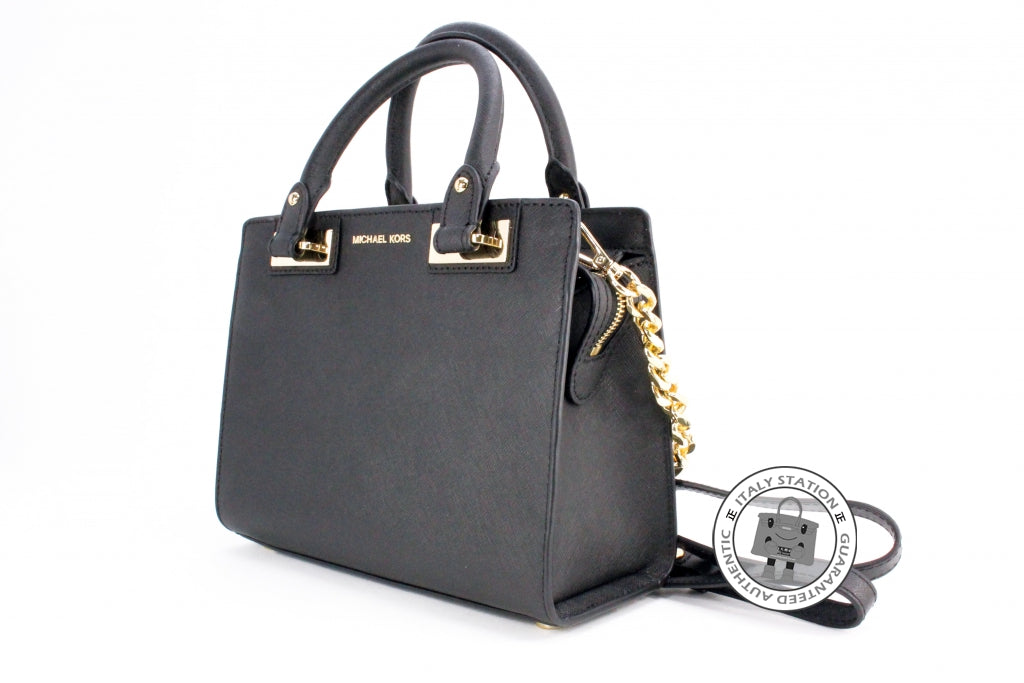 MICHAEL KORS Michael Kors 30H5GQNS1L Quinn Small Saffiano Leather Satc | Italystation.com - Shop Now at italystation.com