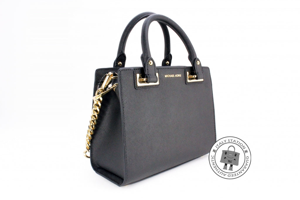 MICHAEL KORS Michael Kors 30H5GQNS1L Quinn Small Saffiano Leather Satc | Italystation.com - Shop Now at italystation.com