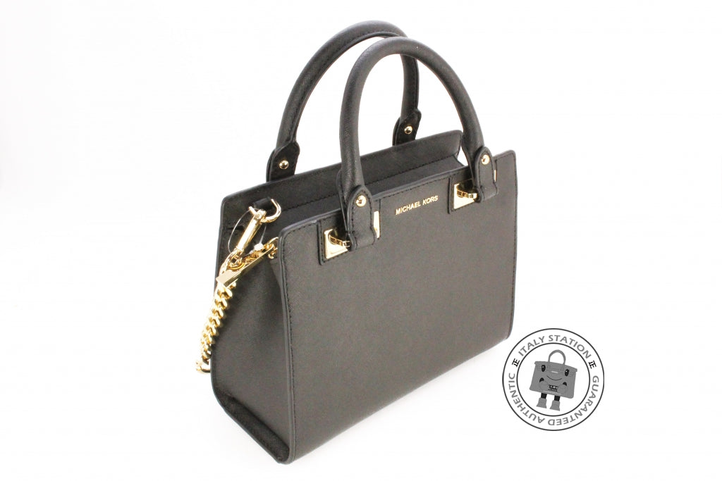 MICHAEL KORS Michael Kors 30H5GQNS1L Quinn Small Saffiano Leather Satc | Italystation.com - Shop Now at italystation.com