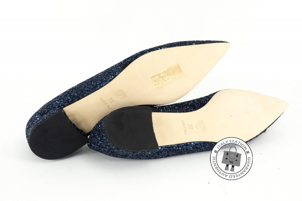 CHIARA FERRAGNI Chiara Ferragni CF823-L 10MM Flirting Glitter Blue Gli | Italystation.com - Shop Now at italystation.com