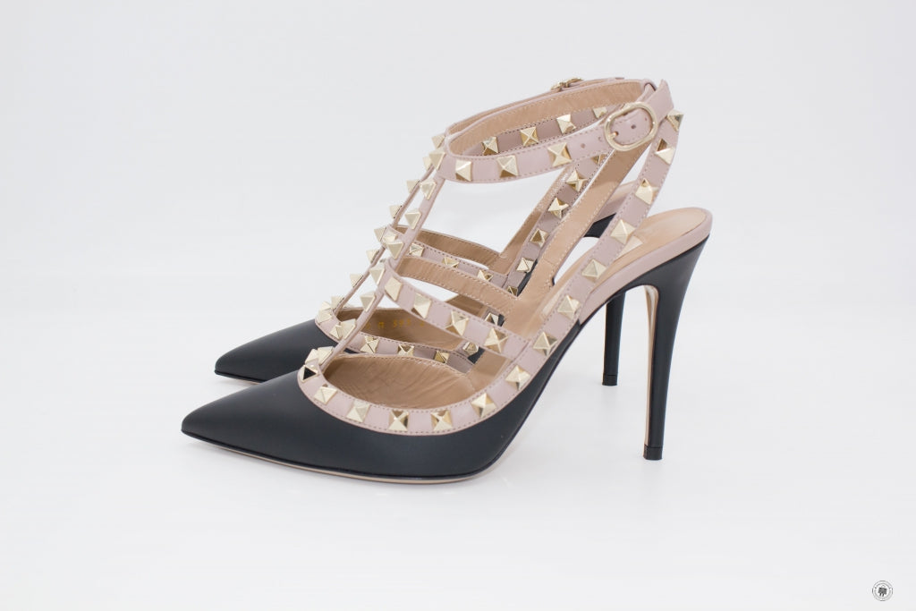 VALENTINO Valentino NW2S0393VOD Rockstud Ankle Strap 100MM / 4" N91 /  | Italystation.com - Shop Now at italystation.com