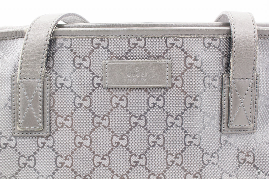 GUCCI Gucci 211137 FU49N Medium Tote Grey GG Imprime Medium Tote Bag S | Italystation.com - Shop Now at italystation.com