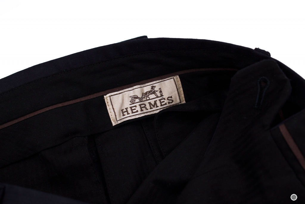 HERMES Hermes H744530H9 Decouple 2 Boutons Rayres Armurees  Marine 46  | Italystation.com - Shop Now at italystation.com
