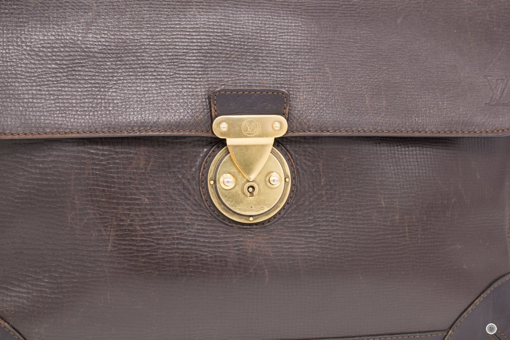 LOUIS VUITTON Louis Vuitton Moskova Briefcase Brown Calfskin Briefcase | Italystation.com - Shop Now at italystation.com