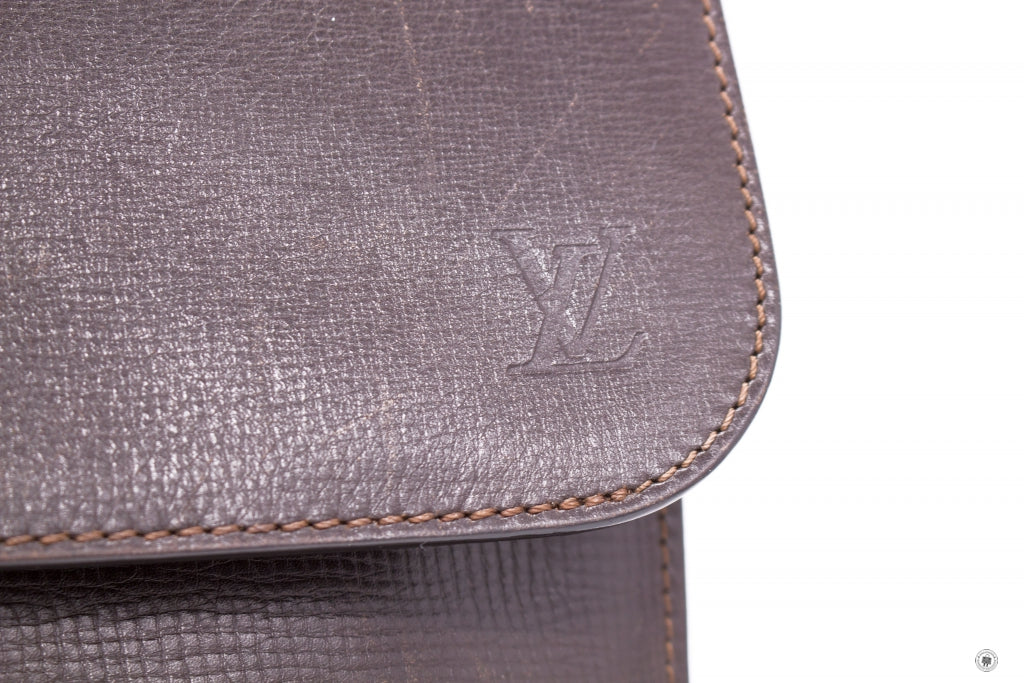 LOUIS VUITTON Louis Vuitton Moskova Briefcase Brown Calfskin Briefcase | Italystation.com - Shop Now at italystation.com