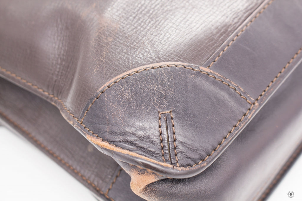 LOUIS VUITTON Louis Vuitton Moskova Briefcase Brown Calfskin Briefcase | Italystation.com - Shop Now at italystation.com