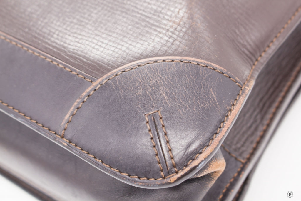 LOUIS VUITTON Louis Vuitton Moskova Briefcase Brown Calfskin Briefcase | Italystation.com - Shop Now at italystation.com
