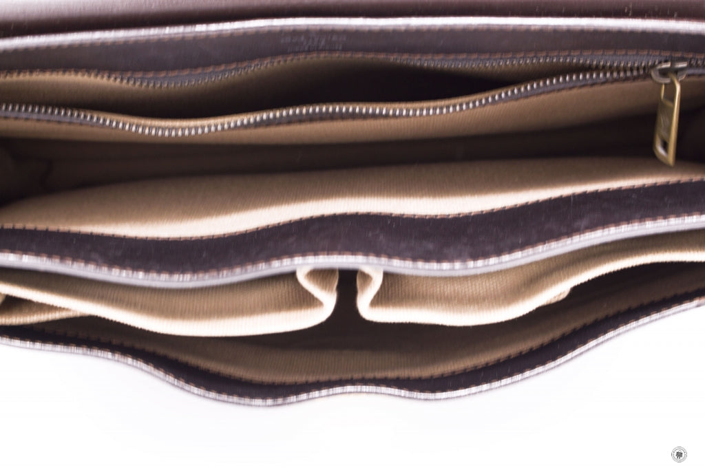 LOUIS VUITTON Louis Vuitton Moskova Briefcase Brown Calfskin Briefcase | Italystation.com - Shop Now at italystation.com