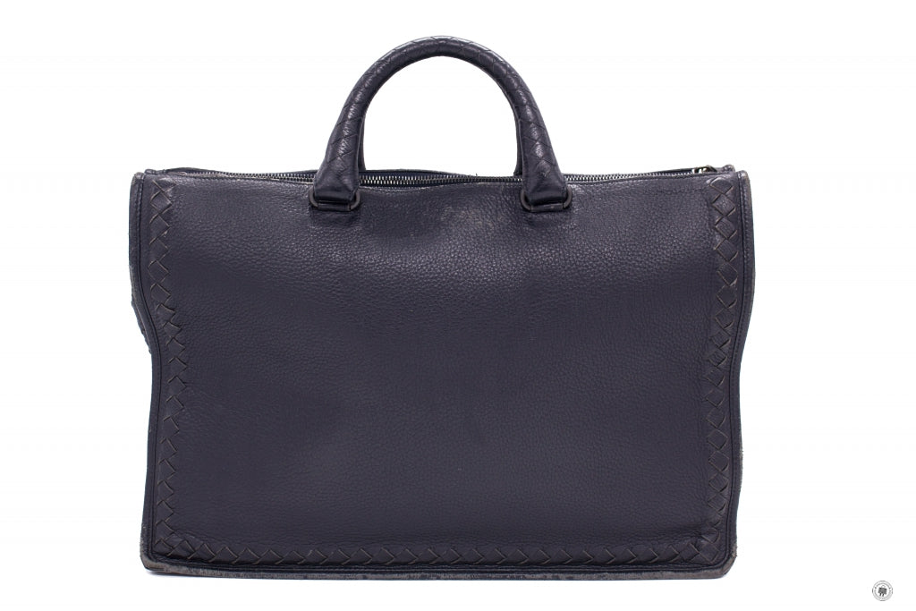 BOTTEGA VENETA Bottega Veneta Vintage Briefcase Black Lambskin Briefca | Italystation.com - Shop Now at italystation.com