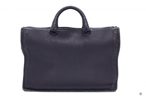 BOTTEGA VENETA Bottega Veneta Vintage Briefcase Black Lambskin Briefca | Italystation.com - Shop Now at italystation.com