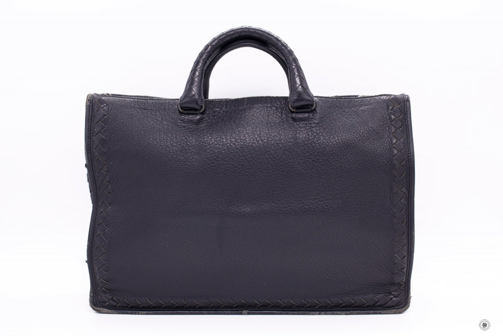 BOTTEGA VENETA Bottega Veneta Vintage Briefcase Black Lambskin Briefca | Italystation.com - Shop Now at italystation.com