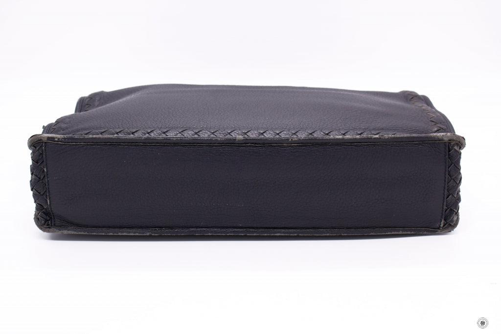 BOTTEGA VENETA Bottega Veneta Vintage Briefcase Black Lambskin Briefca | Italystation.com - Shop Now at italystation.com