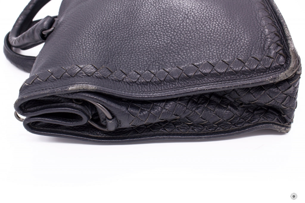 BOTTEGA VENETA Bottega Veneta Vintage Briefcase Black Lambskin Briefca | Italystation.com - Shop Now at italystation.com