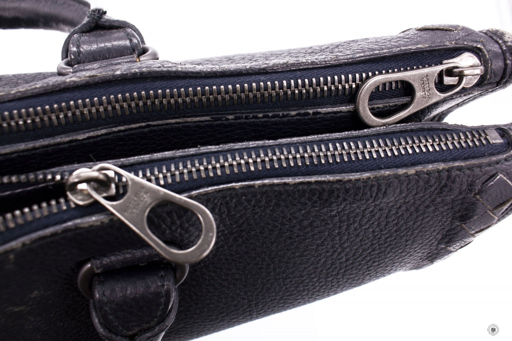 BOTTEGA VENETA Bottega Veneta Vintage Briefcase Black Lambskin Briefca | Italystation.com - Shop Now at italystation.com