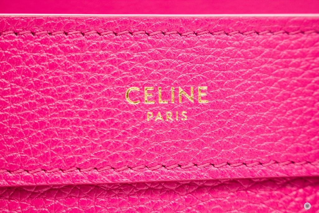 CELINE Celine 18924 3DRU Nano Luggage Pink Calfskin Nano Shoulder Bags | Italystation.com - Shop Now at italystation.com